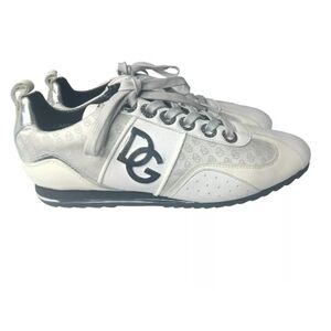 Dolce & Gabbana Shoes Men's Size 7 Leather White~Cream~Platinum~Silver